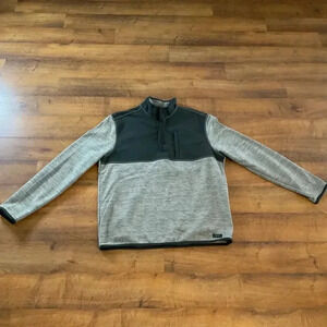 G.H. Bass & Co. ¼ Button Long Sleeve‎ Mens Pullover Sweater Size Large
